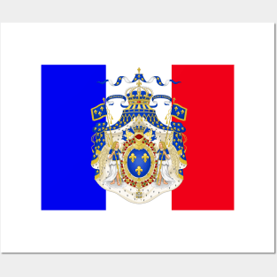 French emblem flag Posters and Art